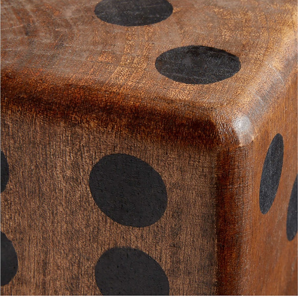 Crate&barrel Rustic Oversized Wooden Dice - Picture 16 of 16